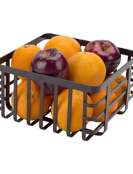 FRUTERO DE ACERO NEGRO. 23X23X12.5CM FRUTERO DE ACERO NEGRO. 23X23X12.5CM