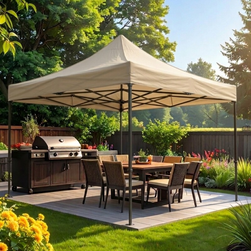 GAZEBO BEIGE 4X4Mts Unica