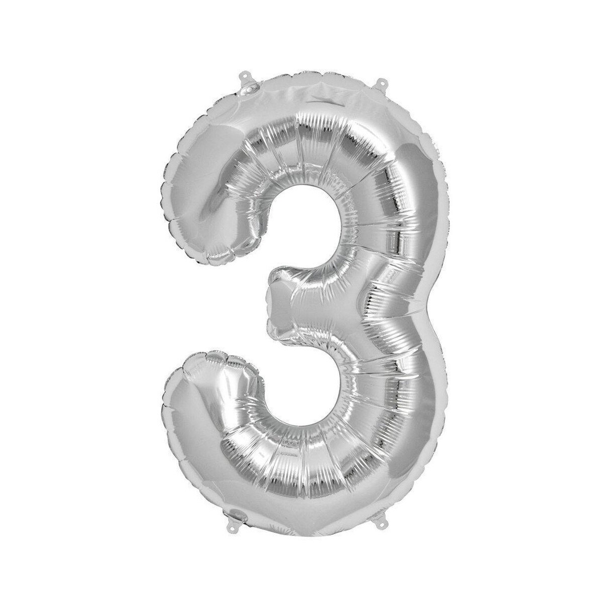 Globo Nº 3 Plata 75 cm 