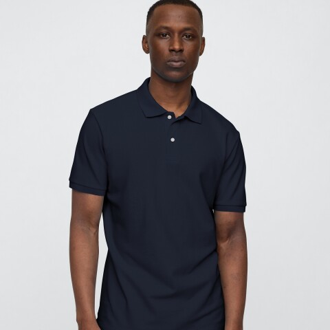 V-STRETCH PIQUE POLO - SOLID TAPESTRY NAVY
