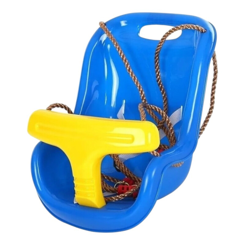 Hamaca Bebe Plástica con Cinto Azul