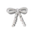 Jibbitz Silver Gem Bow Multicolor