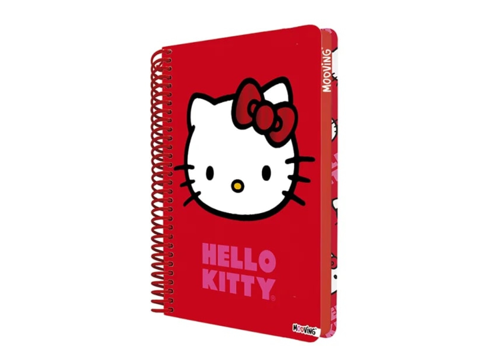 Cuadernola Mooving Licencia Universitario - Hello Kitty Rojo 