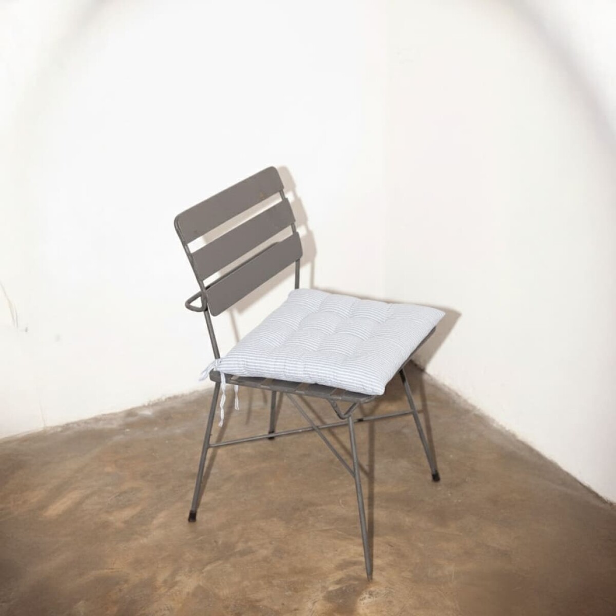 Almohadón para silla rayas - azul 