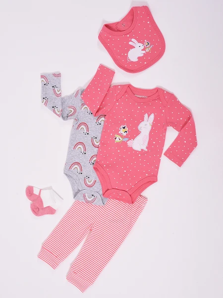 CONJUNTO CONEJO ROSADO