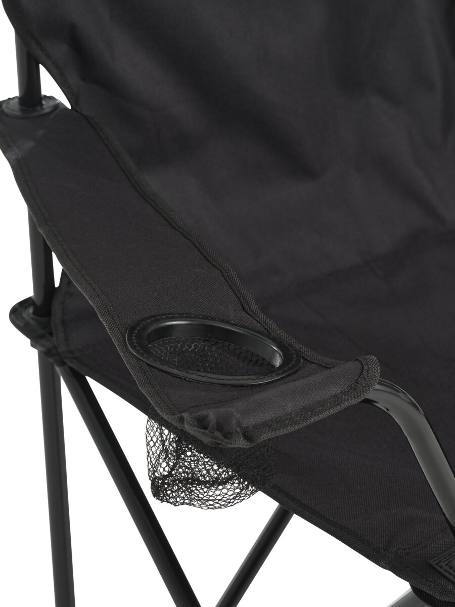Silla de camping HALDBAKKEN negro 