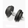 Kit 1 mancuernas cromadas + 10 kgs de pesas 4x2.5Kg