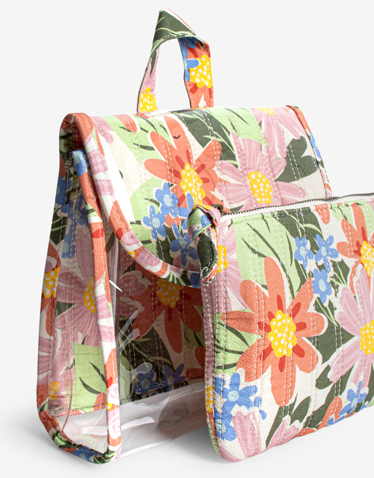 Porta Cosméticos Set por 2 Set De Porta Cosméticos Con Estampa Floral - Estampado Flores