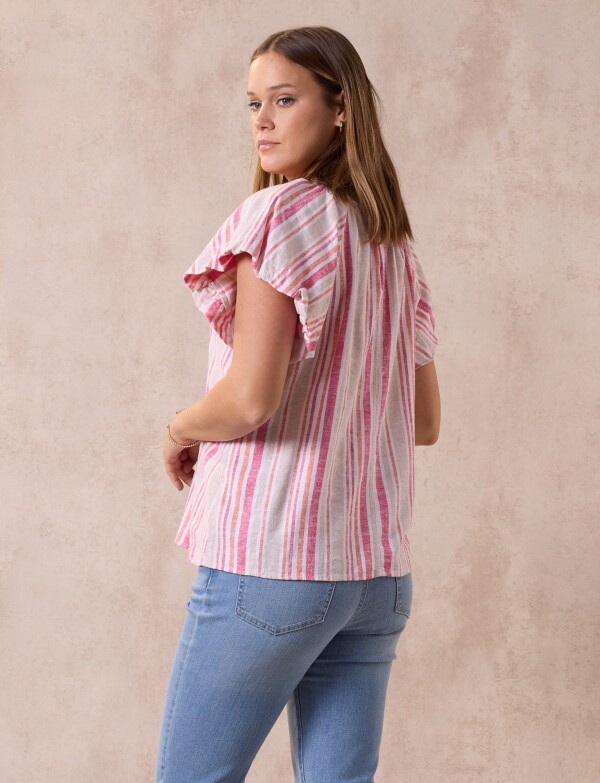 Blusa Lino Crochet MULTI/ROSA