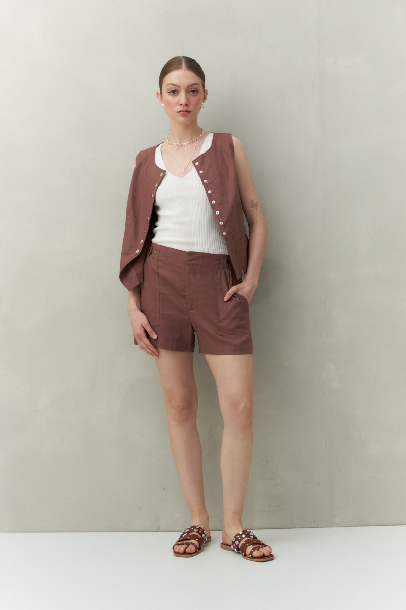 SHORT NILS Chocolate