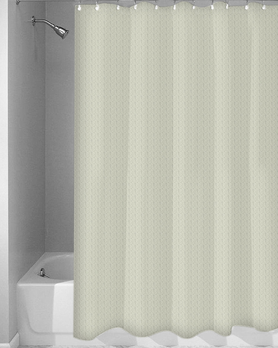 Cortina de baño Dohler Dobby en poliéster 180x180cm - Beige 