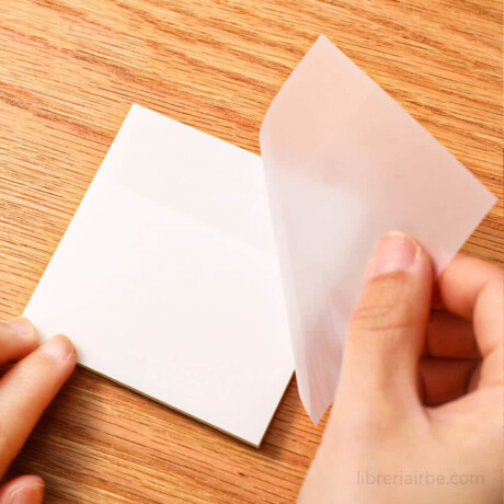 Notas adhesivas transparentes papel de calco Sc