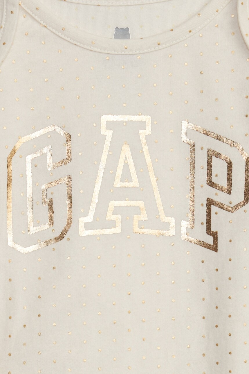Body Logo Gap Manga Larga Bebé Ivory Frost