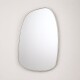 Espejo Anador Lumax 50x80 Cm Para Pared Diseño Irregular Moderno Decorativo Blanco