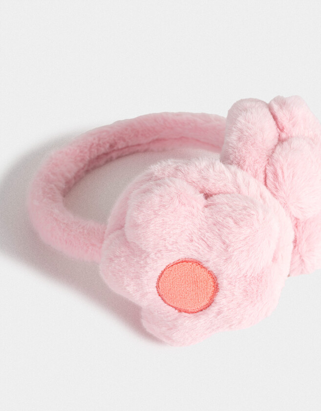 Orejeras infantiles Con flores Orejeras - Rosa Claro