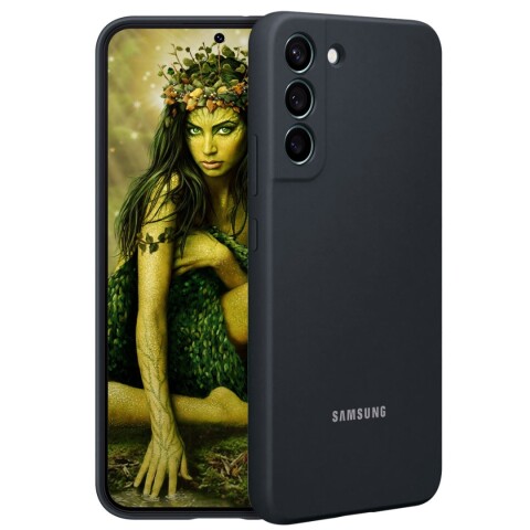 Estuche Original Silicone Case Samsung S22+ Plus SAMSUNG S22 PLUS SILICON COVER NEGRO DF
