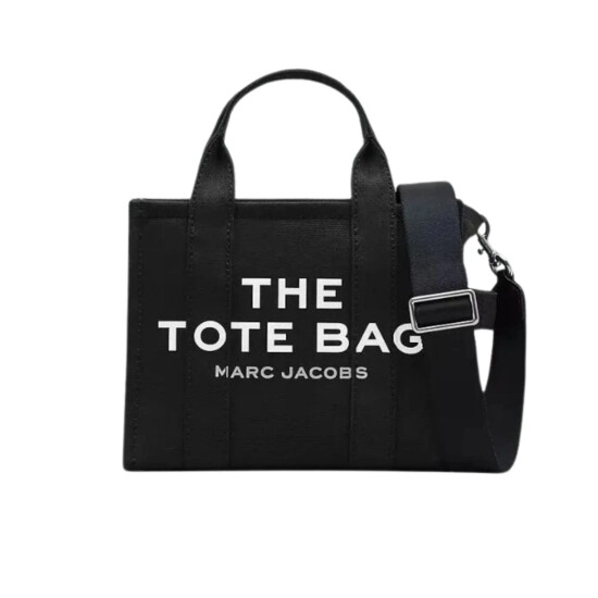 Marc Jacobs- Bolso de lona, The Small Tote Negro