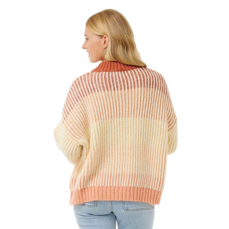 Buzo Rip Curl Soleil Rib Knit Crew - Rosa Buzo Rip Curl Soleil Rib Knit Crew - Rosa