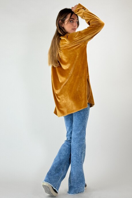CAMISA VELVET ORNELLA Mostaza