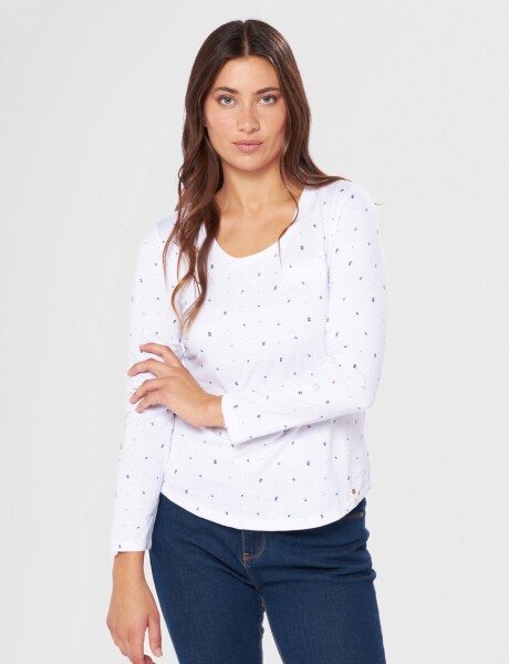 REMERA ESTAMPADA Blanco