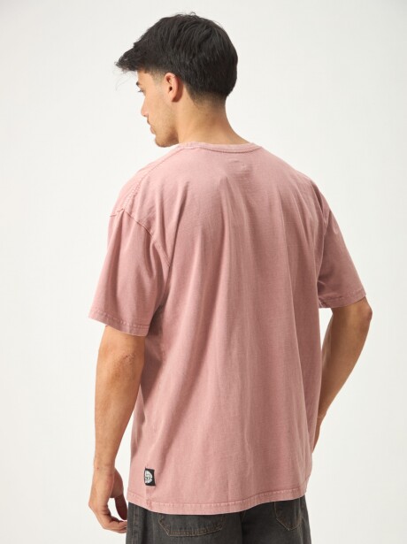 REMERA STONE WASH ROSA