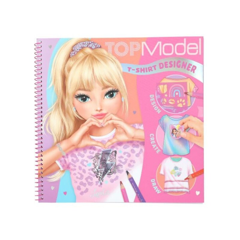 Libro con stickers T-shirt designer Top Model Libro Con Stickers T-shirt Designer Top Model