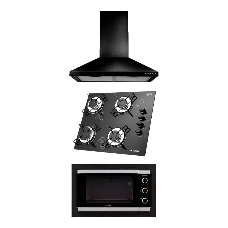 COMBO HORNO DECORATO + CAMPANA PETRA + ANAFE PUNKTAL 848 Combo Horno Decorato + Campana Petra + Anafe Punktal 848