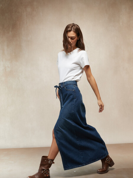 FALDA ZORAYA AZUL OSCURO