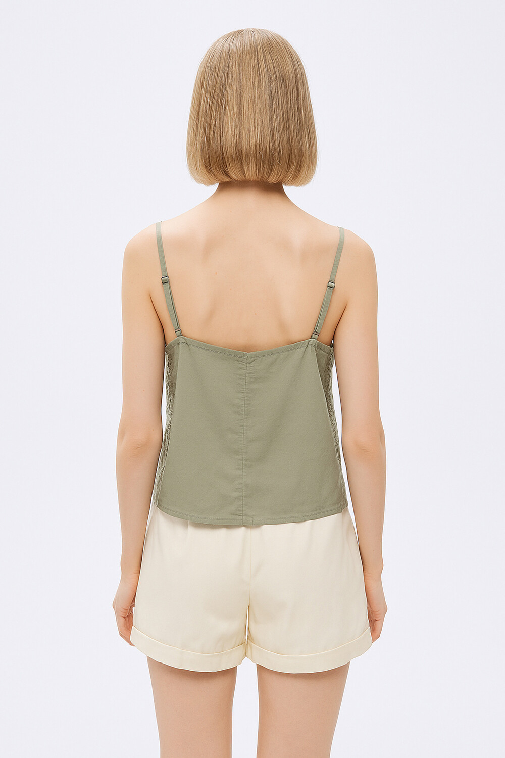 Musculosa Cerdenia Verde Grisaceo
