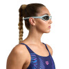 Lentes De Natacion Para Adultos Unisex Arena Spider Goggles Blanco y Gris