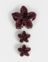 Broches Sets Hawaianas Set De Broches Flor Hawaiana - Rojo Burdeaux