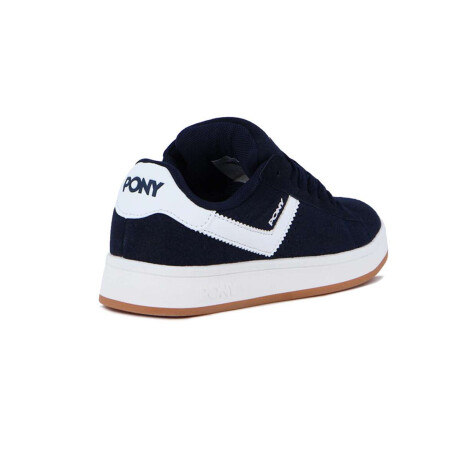 Pony Calzado Lifestyle Square Gamuza Hombre Marino-Blanco