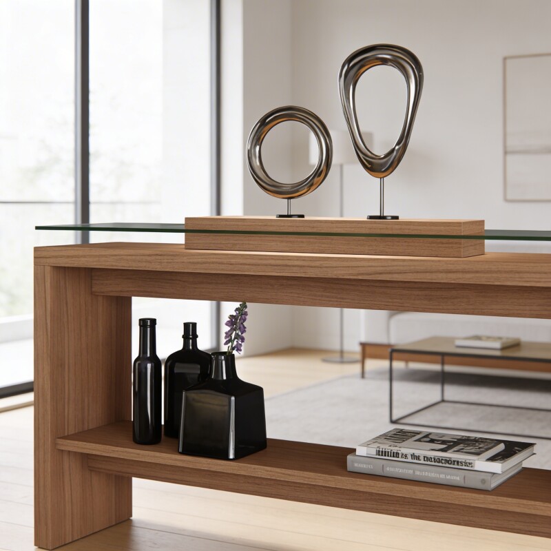 Aparador Moderno Prisma 136cm Nature