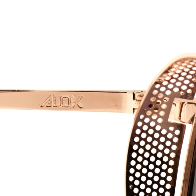 Lentes de Sol Alok Tech In Style Redondo Dorado Lentes de Sol Alok Tech In Style Redondo Dorado