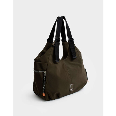 Cartera Shopper Verde Kaki