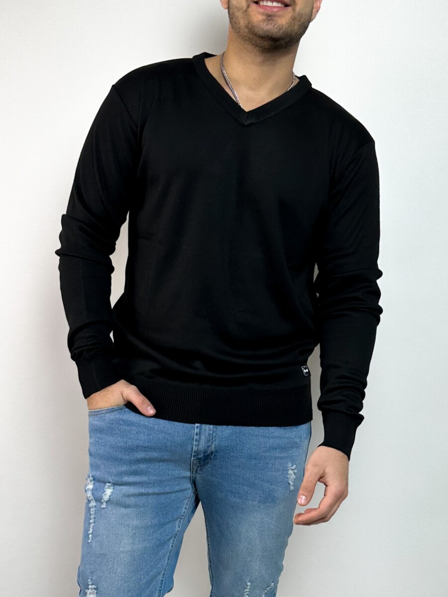 Sweater tejido Amaru - Negro 