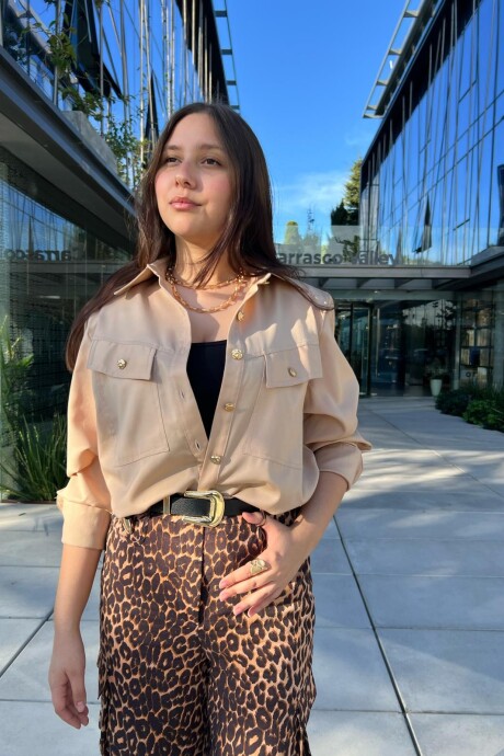 Camisa Gisele Beige