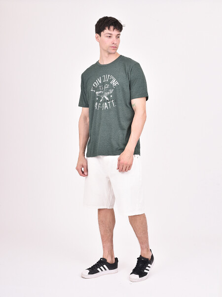 REMERA DIV VERDE MELANGE