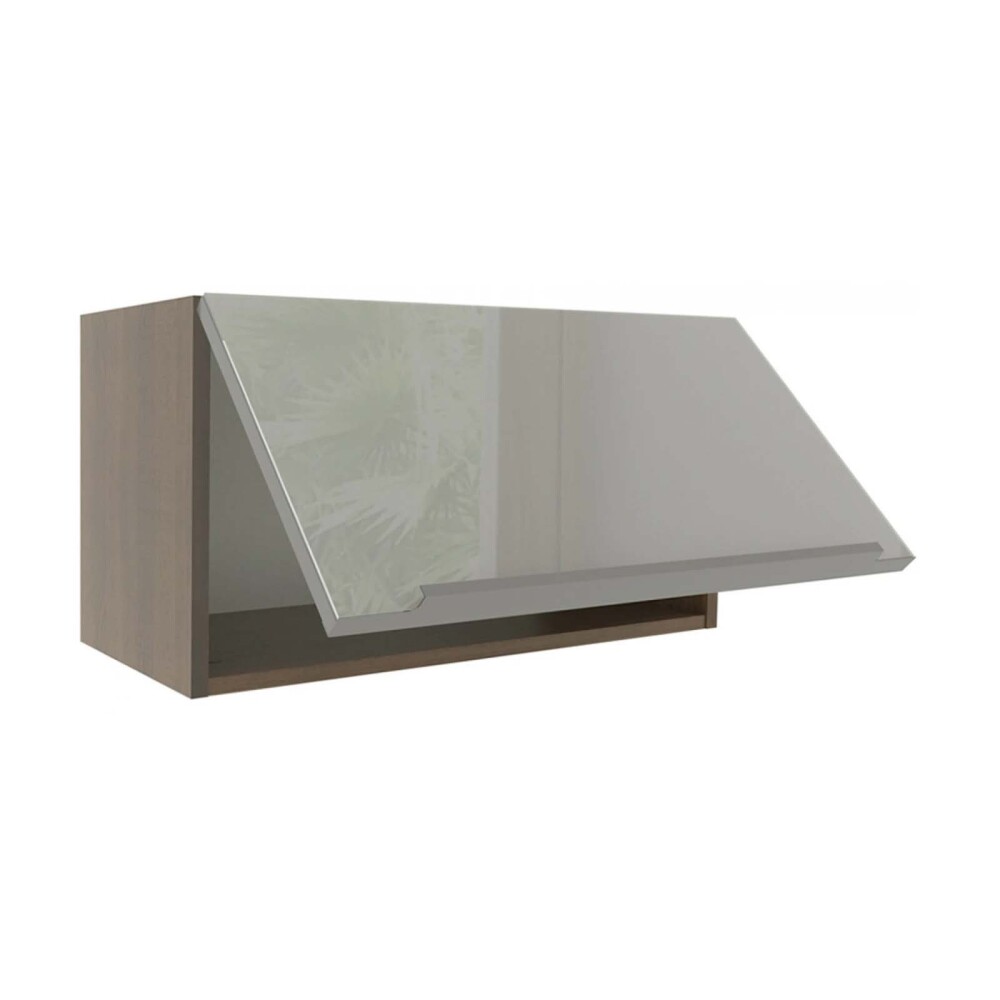 AEREO 80 CM MDP-Y-VIDRIO GRIS LUX