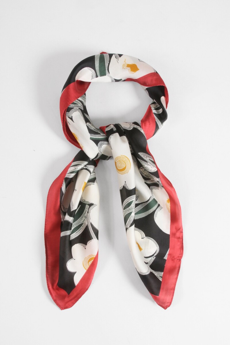 Pañuelo flor estampa multicolor