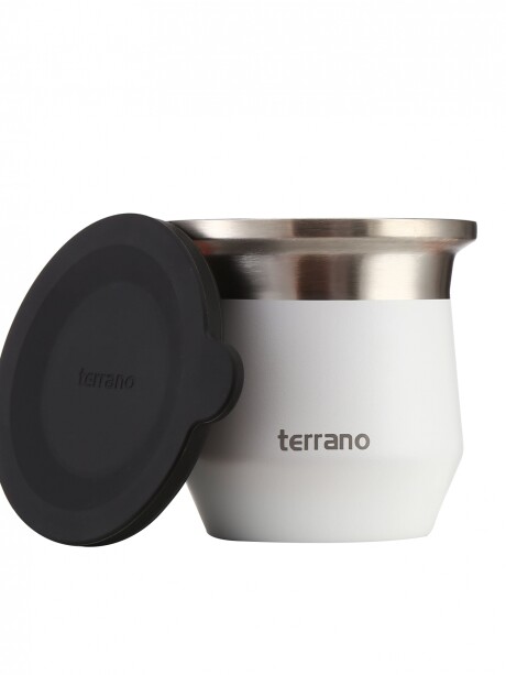Kit Competo - Termo Acero 1LT + Mate Flap Blanco