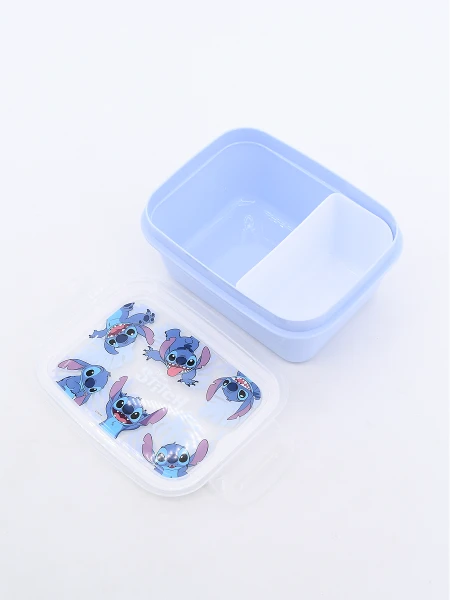 SET CONTENEDOR Y BOTELLA STITCH CELESTE