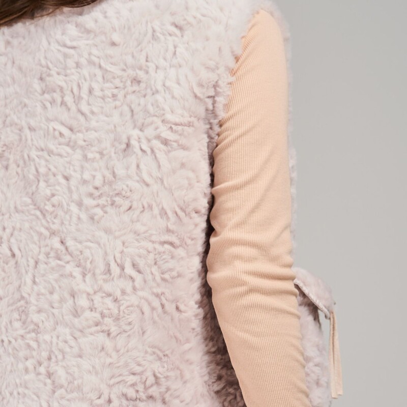 Chaleco de Piel Slowly Off White
