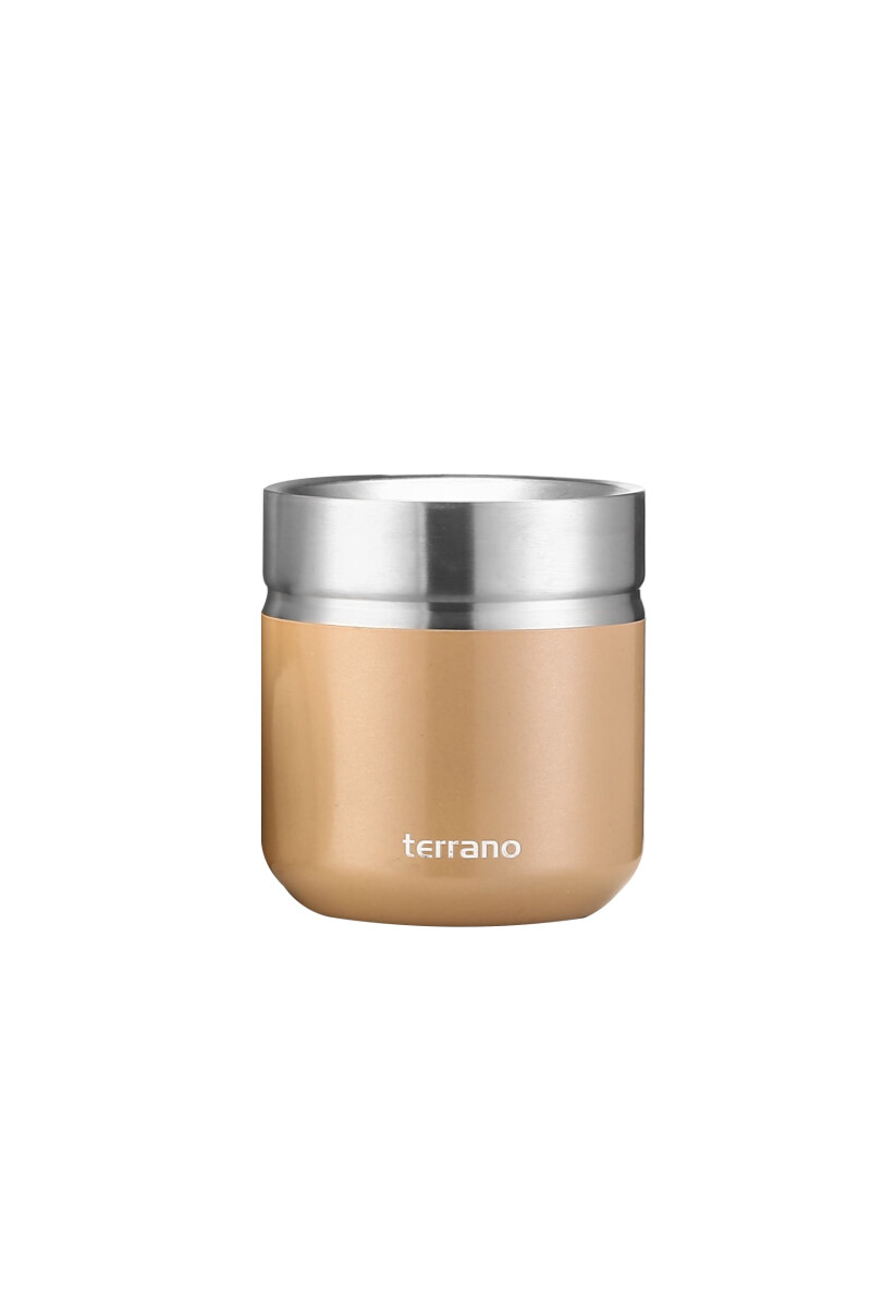 MATE TERRANO ACERO FOLKIE DORADO