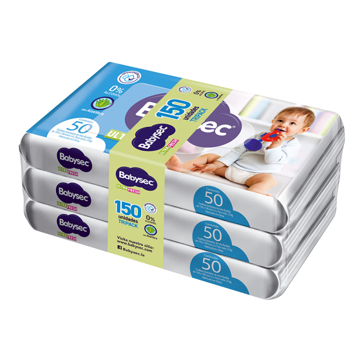 Toallitas Húmedas Babysec Ultra 150 Uds. 