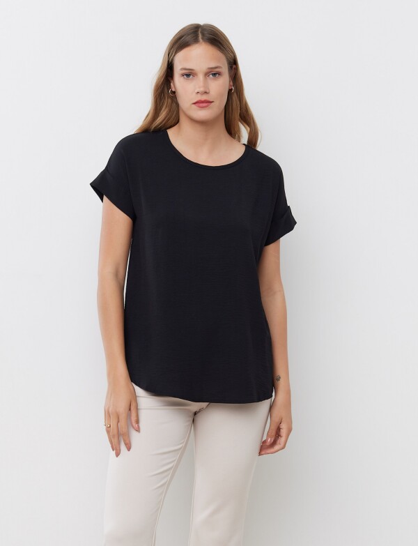 Blusa Crepe NEGRO