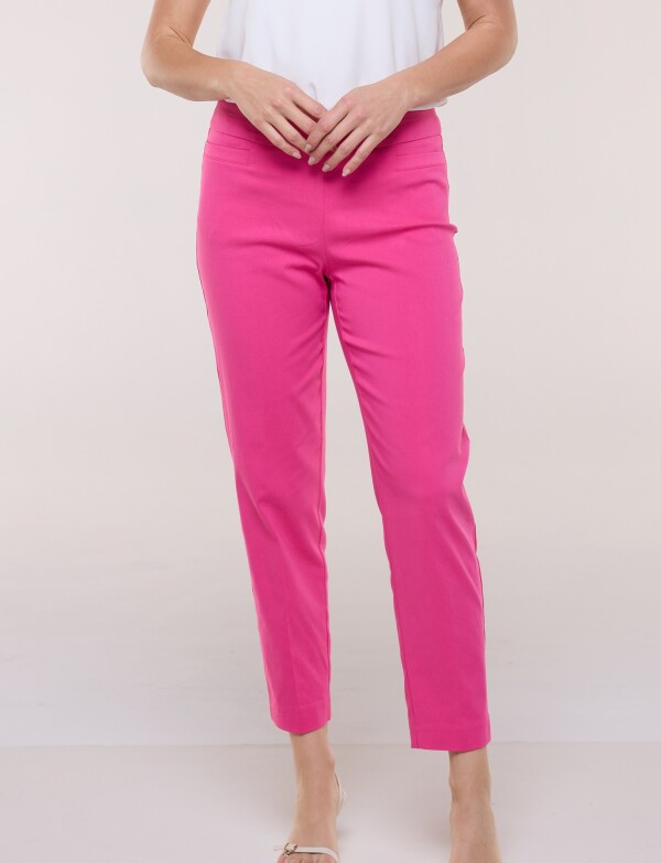Pantalón Slim Pull On FUCSIA