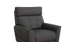 Poltrona Reclinable Eléctrica 100% cuero - Aurora Gris Oscuro