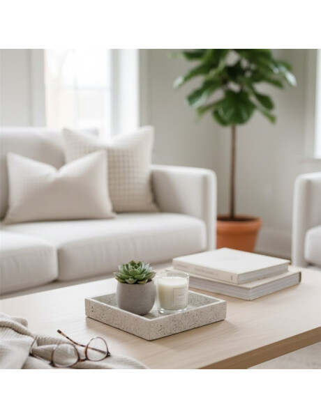 BANDEJA CUADRADA STONE 24CM BANDEJA CUADRADA STONE 24CM