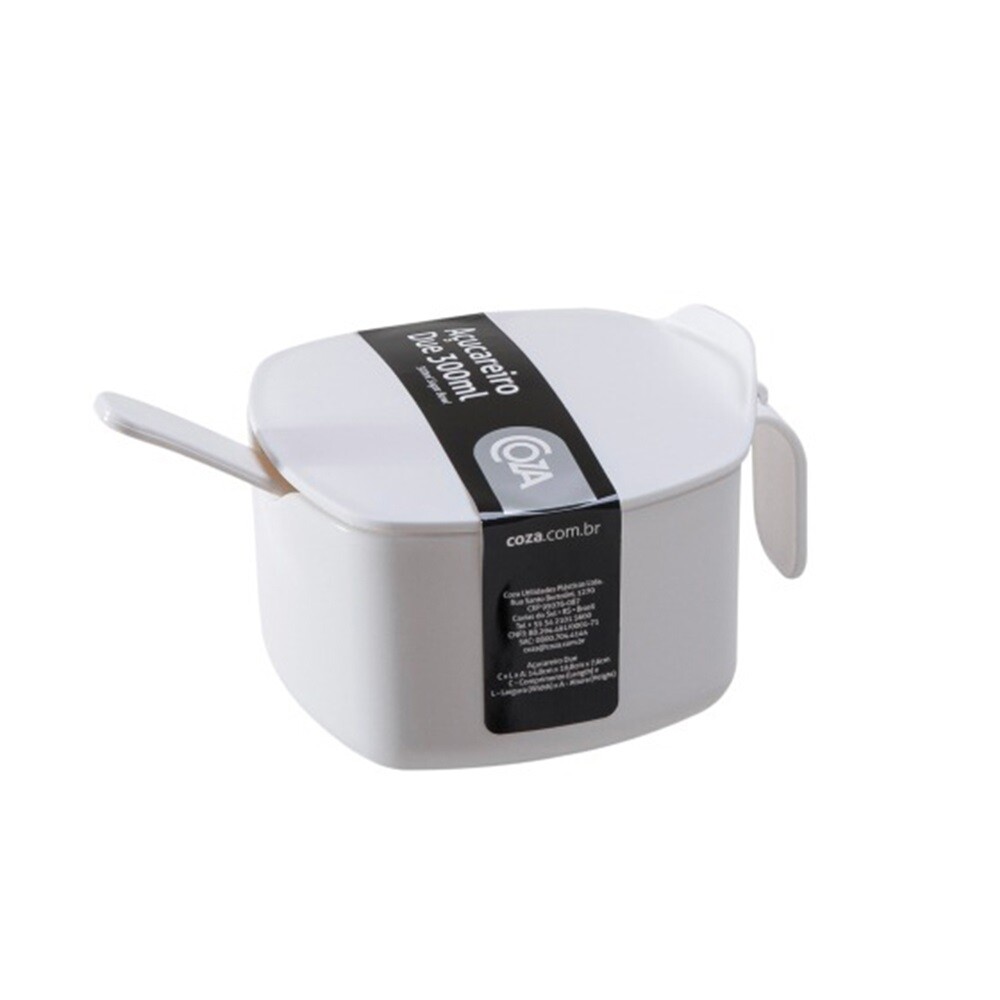 Azucarero Coza Due Blanco 300 ml AZUCARERO DUE 300ML 12X11X8CM BLANCO COZA